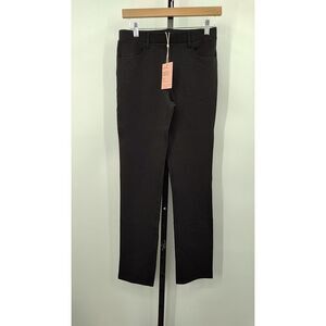 Quince Black Straight-Leg Pull-On Pants